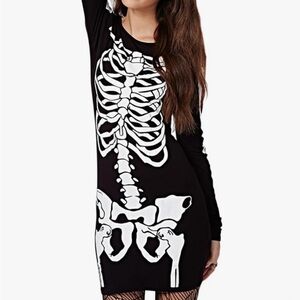 SKELETON DRESS HALLOWEEN